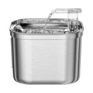 स्टेनलेस स्टील पालतू पानी का फव्वारा, स्वचालित बिल्ली पानी डिस्पेंसर - Product Image 2