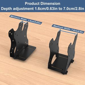 Adjustable Thin Client Mini PC VESA Mount Bracket for Desk/Wall Mount Attached <strong>Monitor</strong> for NUC/// Mini Cable Boxes - Product Image 3