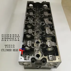 Cabeça do cilindro do motor Diesel 3104451 3104450 4386011 5413784 4962732 para o motor de caminhão QSX15 iX15 máquinas