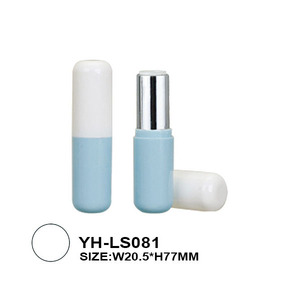 New Design Capsule Shape Round Pill Lipstick Tubes Custom Logo Hot Stamping Wholesale China Factory Plastic Cosmetic Packaging - Product Image 2