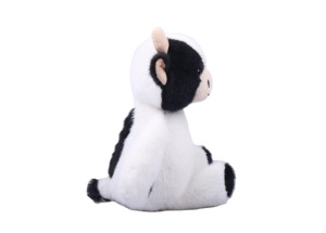 Peluche di mucca bianco nero seduta <span class=keywords><strong>animali</strong></span> di peluche realizzati in tessuto di <span class=keywords><strong>visone</strong></span> ricamato Technics in cotone tre dimensioni per alleviare lo Stress - Product Image 5