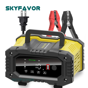 เครื่องชาร์จแบตเตอรี่อัจฉริยะอัตโนมัติ 12V 24V 10A สำหรับแบตเตอรี่ Lifepo4 และแบตเตอรี่ตะกั่วกรด ใช้ได้กับรถบรรทุก รถจักรยานยนต์ และรถยนต์ - Product Image 2