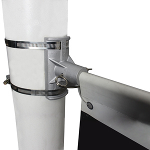 Supports de montage professionnels pour panneaux publicitaires sur lampadaires - Métal thermolaqué, hauteur réglable, utilisation extérieure - Product Image 1