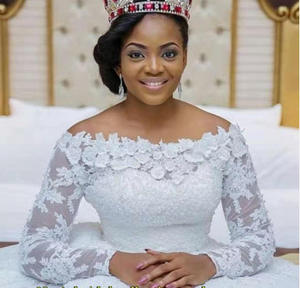 S6511F Dropshipping Nuovo Abito da <span class=keywords><strong>Sposa</strong></span> 2025 Estate 2023 Nuovo Popolare ed Elegante Abito da <span class=keywords><strong>Sposa</strong></span> alla Moda con Spalle Scoperte per Ragazze - Product Image 1