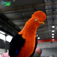 Décorations de jardin en forme de perroquet animatronique grandeur nature Gecai