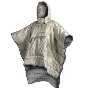 Wearable Cloak <b>Sleeping</b> Bag Cape Style Sack Ultra <b>Light</b> Silk Wadding Thickened Cold Proof for Adult Outdoor Camping - Product Image 1