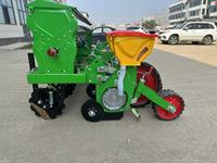 Semoir tout-terrain à double disque pour semis direct, 4 rangs, semis intégrés, fertilisation profonde, haute productivité, équipé d'une boîte de vitesses robuste