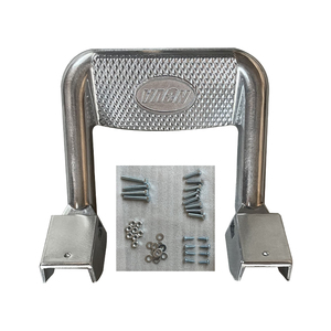 JOESHIER Accesorios Universales para Autos 4x4, Estribos Laterales de Aluminio con Recubrimiento de Polvo Negro, Antideslizantes, Plateados - Product Image 3