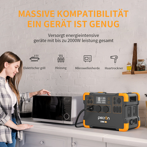 Station d'alimentation portable PECRON E2000LFP type EU 1920Wh 2000W LiFePO4 230V, onde sinusoïdale pure, utilisation domestique et extérieure - Product Image 5