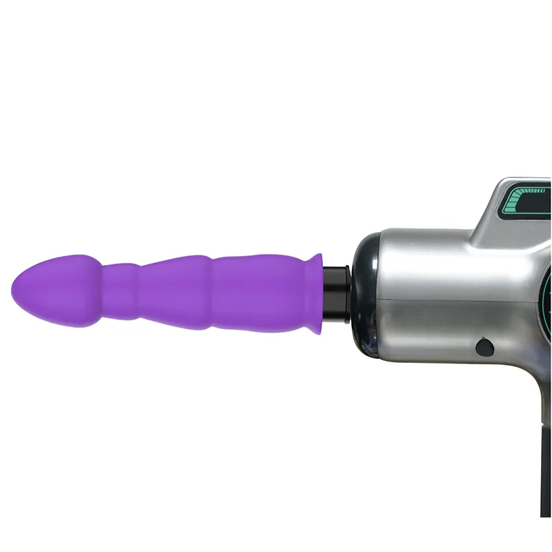 Massage Gun Deep Fascia Gun Silicone Massage Black and Pink Head for Girls to Reach Orgasm