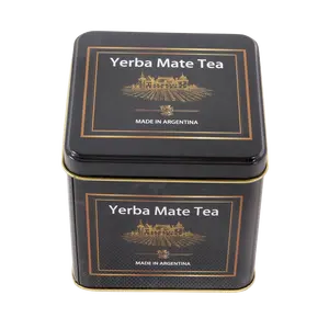 厂家直销定制茶叶盒阿根廷yerba mate茶金属包装容器