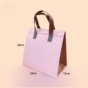 Custom Logo Printed Non-Woven Fabric Cooler <b>Bag</b> Reusable Insulation <b>Beach</b> Food <b>Bag</b> Cheap Custom Made Promotional Letter Cooler - Product Image 3