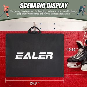 กระเป๋าใส่เสื้อผ้าฮอกกี้ Ealer ขนาดเดียว สีดำ กระเป๋าเดินทางแบบแขวนสำหรับงานหนัก - Product Image 4