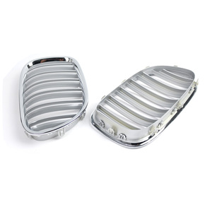 Rejilla delantera para BMW F02, doble línea, galvanizada, de plástico ABS, para 2009-2015 - Product Image 3