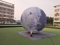 Modèle de ballon géant gonflable de la série Universe 4M avec décoration carrée Led Lune gonflable éclairée pour l'extérieur