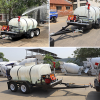 Portable mobile de remorque de réservoir d'eau de ferme 3000L avec la pompe à haute pression