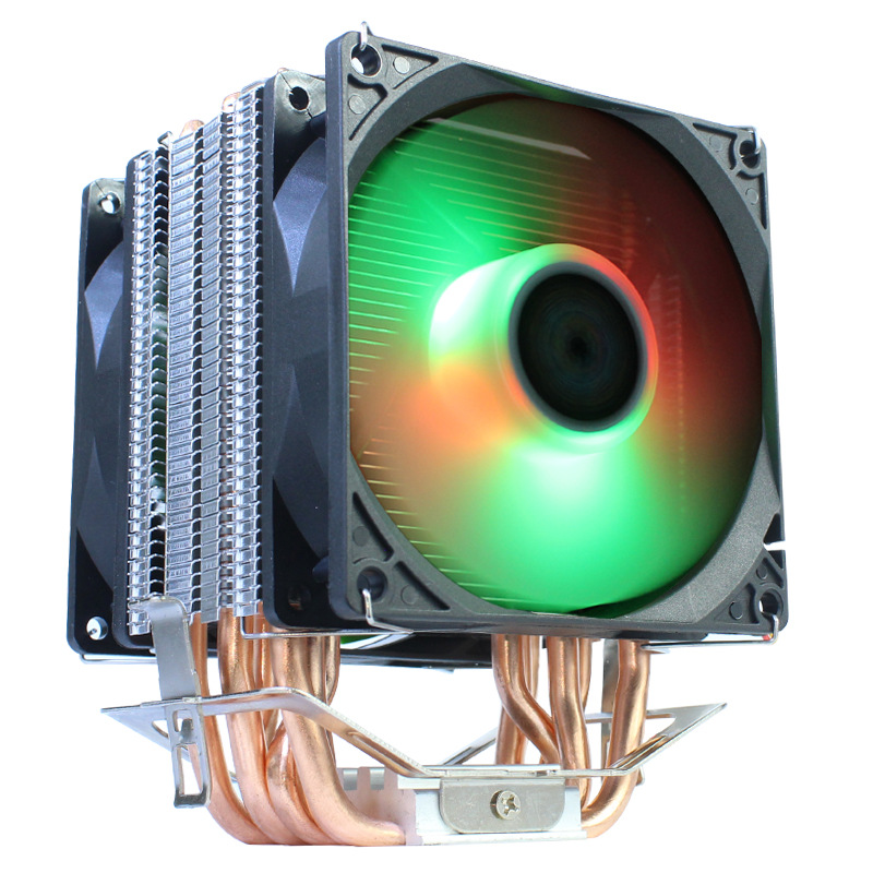(619)3 wire dual fan colorful lights