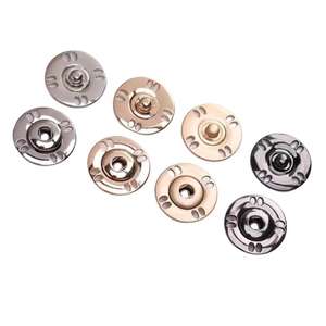 Özel 2 parça birlikte Snap basın düğmeleri çinko alaşım gömlek görünmez ceket Metal baskı toka Metal baskı düğme - Product Image 4