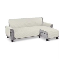 Housse de canapé pour animaux de compagnie en forme de L, réutilisable et lavable, 100 % polyester, antidérapante, imperméable, lavable en machine, protection de meubles pour canapé sectionnel