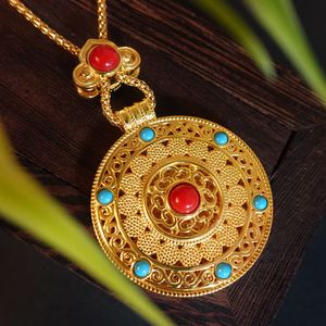 FANYA FYXL1260 Women's Unisex Double-Sided Gold Plated <b>Copper</b> Alloy Necklace Cubic Zirconia Box <b>Chain</b> Pendant Europe America - Product Image 1