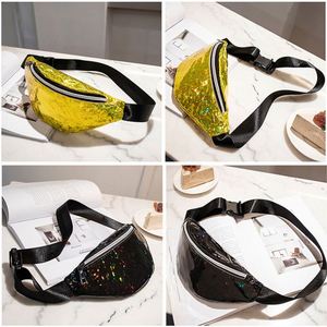 Sac banane holographique à paillettes pour femme, sac de poitrine laser, sac ceinture, nouveauté 2018 - Product Image 4