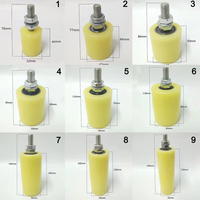Rouleau de guidage en nylon pour portail coulissant, support d'assemblage de portail en plastique à double roulement, roues de guidage épaissies pour portail coulissant
