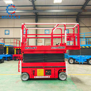 सुरक्षा सुरक्षा की 8 मीटर, 10 मीटर, 12 मीटर, 14 मीटर, 16 मीटर इलेक्ट्रिक ड्राइव बड़े डेक प्लेटफॉर्म मोबाइल हाइड्रोलिक कैंची लिफ्ट - Product Image 4