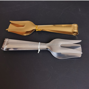 Utensils Cooking Metal Gold Color Stainless Steel Kitchen <strong>Tongs</strong> Sugar Bread Cake Buffet Salad Food <strong>Barbeque</strong> <strong>Tong</strong> - Product Image 5