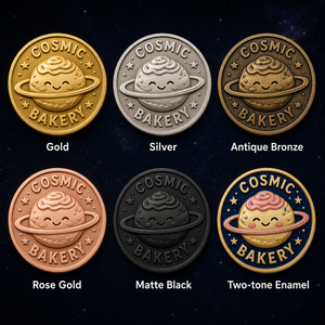Pièce commémorative 3D en relief personnalisée en gros, série Cosmic Bakery, pièce de défi souvenir spatiale, cadeau OEM ODM d'usine - Product Image 4