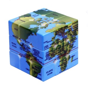 <span class=keywords><strong>Cube</strong></span> de Rubik promotionnel personnalisé Beckon en ABS avec impression d'autocollants pour activités de team building - Product Image 1
