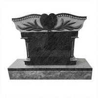 Sculpture en granit antique Rose Pamplemousse, pierre tombale, monument funéraire