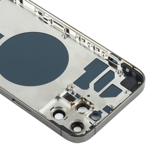 Coque arrière avec emplacement pour <span class=keywords><strong>carte</strong></span> <span class=keywords><strong>SIM</strong></span>, boutons latéraux et objectif de caméra pour <span class=keywords><strong>iPhone</strong></span> 12 Pro Max - Product Image 4