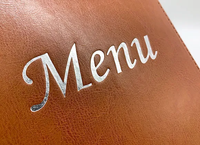 Porte-menu en cuir personnalisable pour restaurant, format A4, livre de menu pour commande de nourriture, porte-menu à 2 pages