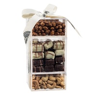 Premium-Verpackung Schokoladentrüffel und Süße Nüsse Geschenkturm Transparente Acryl-Nussbox