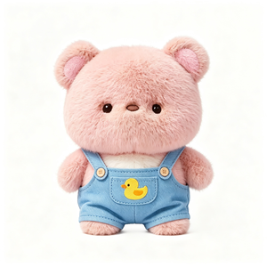 <span class=keywords><strong>Orsacchiotto</strong></span> Super Morbido e Soffice, Peluche Kawaii con Salopette a Forma di Anatra, Adorabile Pupazzo di Peluche - Product Image 2