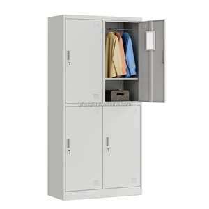 Casier de golf en acier à 4 portes avec clé, casier métallique pour vestiaire, armoire de rangement pour vêtements, armoire en fer - Product Image 1