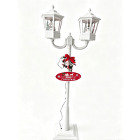 Falling Snow Weihnachts-Schneelampe Große Musikalische LED-Beleuchtung Zwei Lampen Schneemann Weihnachtsmann Laterne