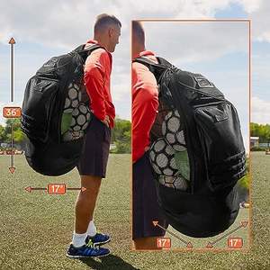 Échantillon gratuit Sac de sport personnalisé pour la salle de sport, le volley-ball, le football, le sac de sport pour le basketball avec compartiment pour chaussures - Product Image 3