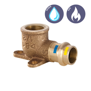 Bronze Elbow Fitting with Press-On <b>Flange</b> 18 X 1/2 for Turning Tool - Product Image 4