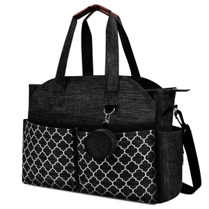 Vendita calda nuova borsa Tote portatile monospalla con geometria stampata e ciuccio borsa con Logo personalizzato organizzatore stile - Product Image 3