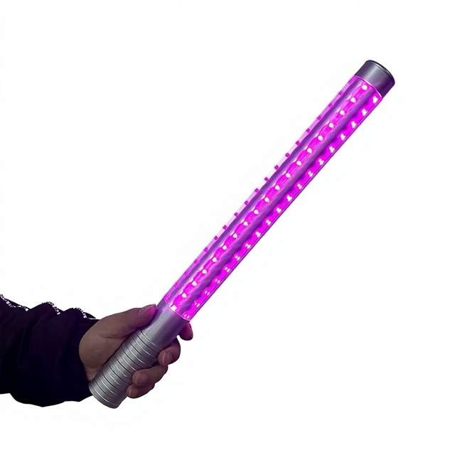 Colorful Acrylic LED Charging Flash KTV Handheld Light Bar Elegant Long for Stick Enhanced Wine Atmosphere Christmas Party