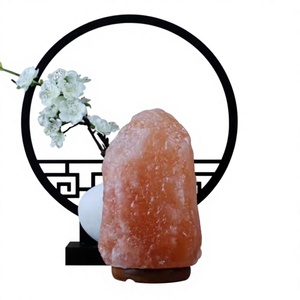 Lampe en sel rose de l'Himalaya 100% pur, de haute qualité, forme géométrique, mini lampe USB, technique de sculpture à la main, respectueuse de l'environnement, Feng Shui - Product Image 1
