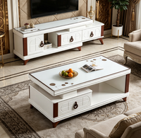 Meubles de salon, ensemble de meuble TV et table basse, style moderne, meuble TV et table centrale en MDF, style moderne, luxe