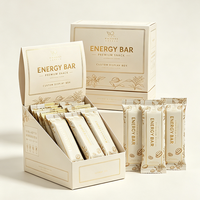 Sachet d'emballage alimentaire de petite taille pour barre chocolatée énergétique, pochette en plastique avec boîte de présentation extérieure, emballage pour barre chocolatée