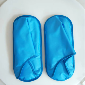 Biểu tượng tùy chỉnh PVC Ice Pack Dép thần kinh cứu trợ 1 cặp màu xanh Gel kết thúc tốt đẹp lạnh trị liệu sưng chân - Product Image 1