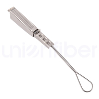 ODWAC-24 Collier de tension en acier inoxydable pour câble de branchement FTTH, fixation d'ancrage métallique pour suspension de câble optique aérien