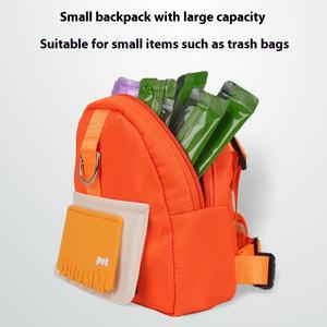 Karikatür katı Polyester çekiş halat ve fermuar ile evcil hayvan taşıyıcı sırt çantası köpekler kediler için moda açık seyahat Schoolbag - Product Image 2