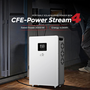 Sistema de Almacenamiento de Energía Híbrido Todo en Uno <span class=keywords><strong>CFE</strong></span> <span class=keywords><strong>CFE</strong></span>-Power Stream 4 de 3kW, Batería de Respaldo para el Hogar de 4kWh y 12.8V LiFePO4 - Product Image 2