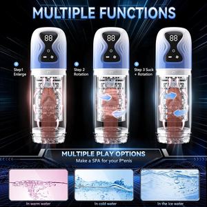 Masturbador Masculino de Bolsillo de Silicona Azul Premium, Vagina Realista en 3D, 100% Impermeable, Juguete Sexual para Hombres - Product Image 3