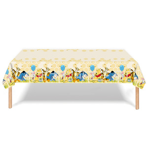 Articles de fête Winnie l'ourson, ensemble de vaisselle jetable, assiettes, gobelets, serviettes, nappe, décorations d'anniversaire - Product Image 5